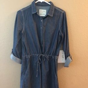 Denim shirt dress
